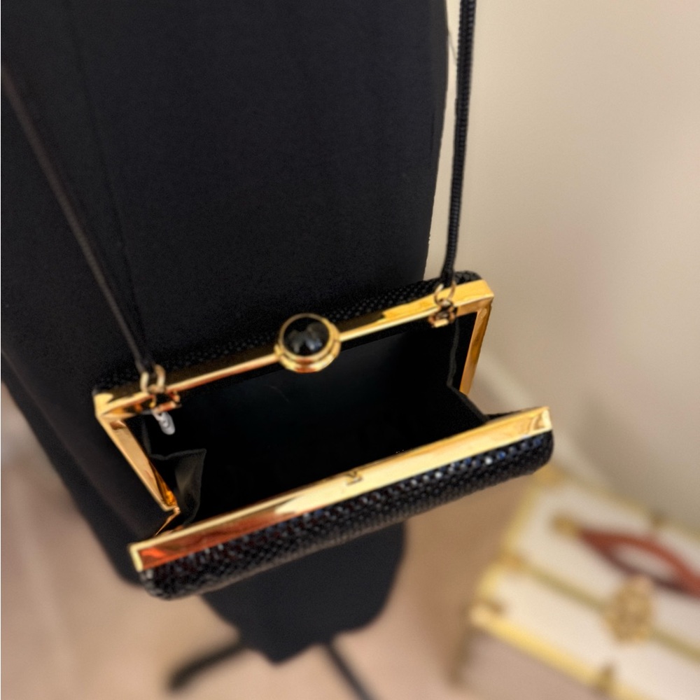 πΎ Mini Black Sparkling Clutchβ Purse - Picture 5 of 7